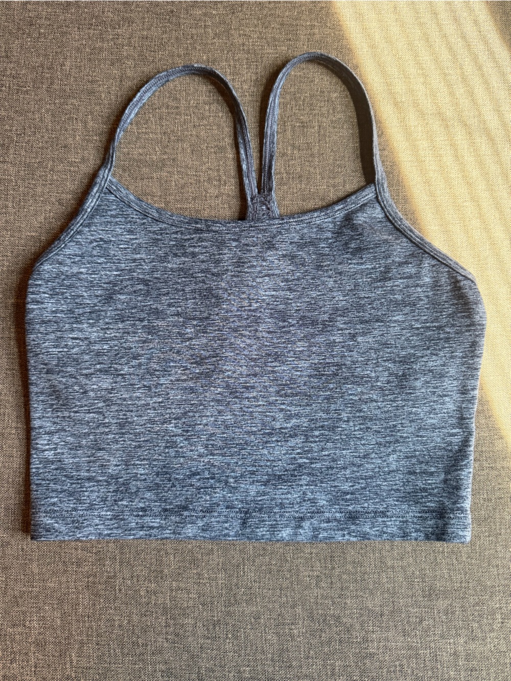 Aerie Offline Blue Heather Sports Bra Top